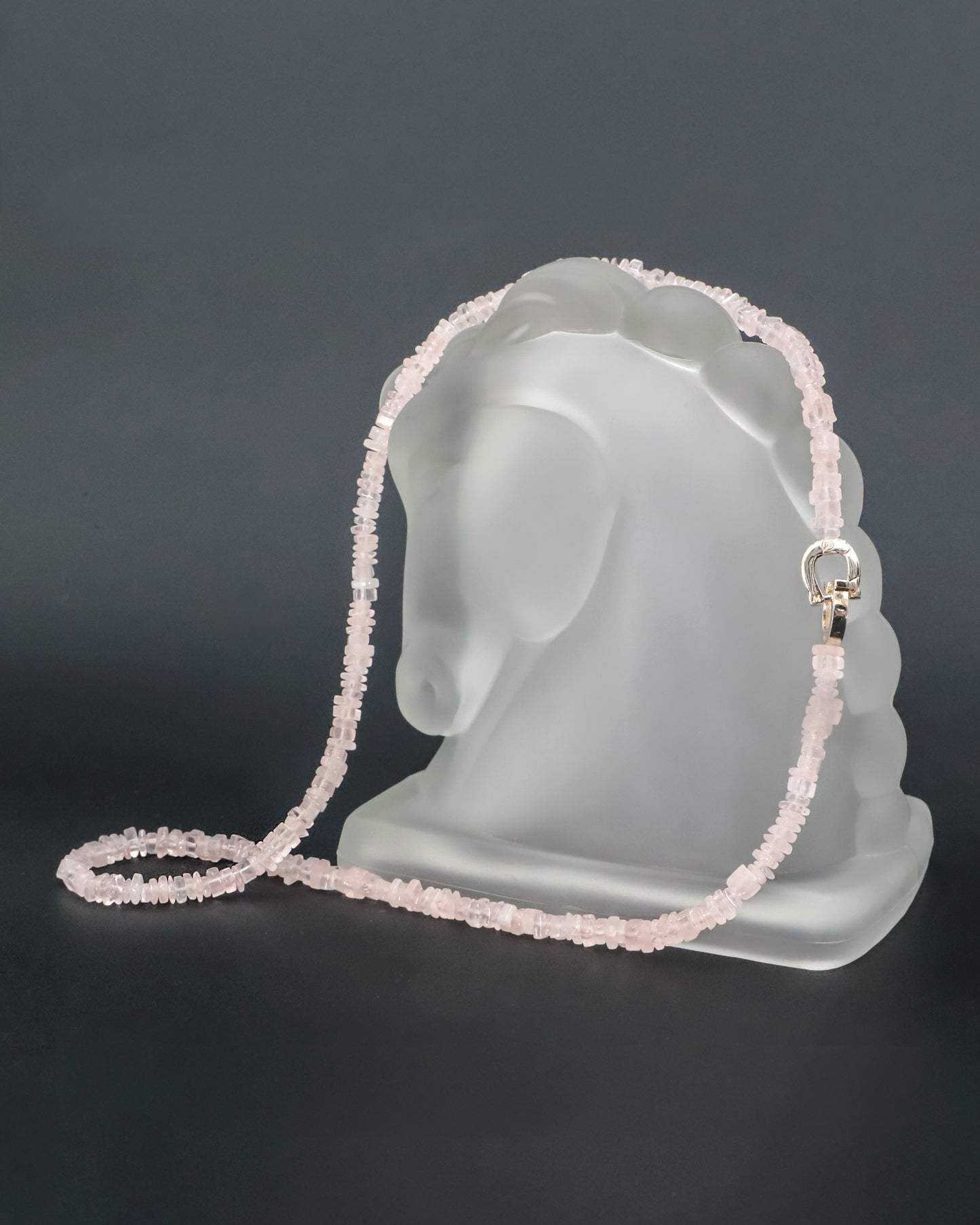 Rose Quartz Necklace - 22"